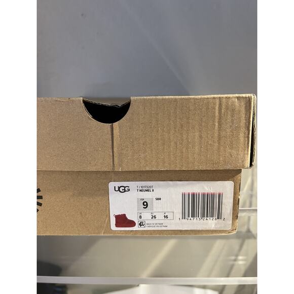Authentic EUC Ugg T Neumel II Christmas Red 9T - Picture 6 of 10